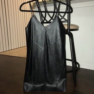 Faux leather dress. Size 2.